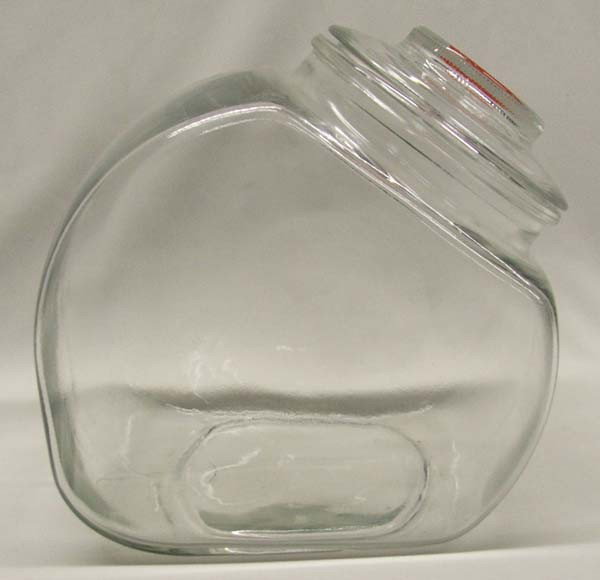 Vintage Lidded Nabisco Glass Cookie Jar: Vintage Lidded Nabisco Glass Cookie Jar. Measures approx. 7 1/2''H x 9'' x 5 1/4''. Buyers Pay Actual Shipping and Handling Charges(see terms and conditions for more information).