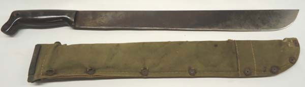 1942 Military Legitimus Collins & Co. Machete: 1942 Military Legitimus Collins & Co. Machete. Measures approx. 23''L x 2''W. Buyers Pay Actual Shipping and Handling Charges(see terms and conditions for more information).