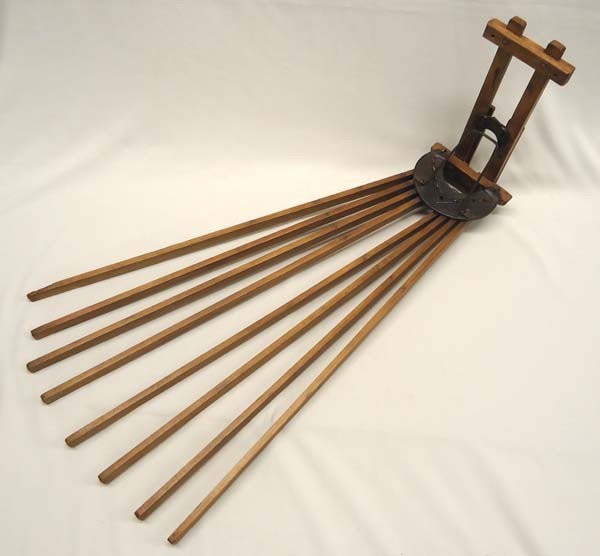 Antique American Wood Wall Cloth Drying Rack: Antique American Wood Wall Cloth Drying Rack. Measures approx. 29.5''L x 11''W. Buyers Pay Actual Shipping and Handling Charges(see terms and conditions for more information).