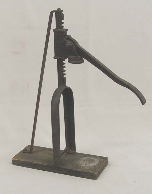 Antique Cast Metal Bottle Capper: Antique Cast Metal Bottle Capper, with a hallmark of a diamond with an I in the middle. measures approx.. 17''H. Buyers Pay Actual Shipping and Handling Charges(see terms and conditions for more infor