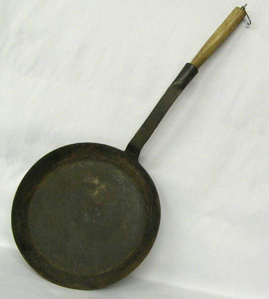 Vintage Chuck Wagon Frying Pan: Vintage Chuck Wagon Frying Pan. Measures approx. 12''Diameter x 1.25''H, with handle 28''L. Buyers Pay Actual Shipping and Handling Charges(see terms and conditions for more information).