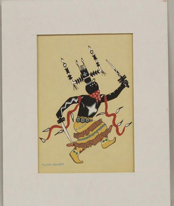Native American Chiricahua Print By Allan Houser: Native American Chiricahua Print By Allan Houser. Visual measures approx. 6 1/2'' x 4 1/2''. Buyers Pay Actual Shipping and Handling Charges(see terms and conditions for more information).