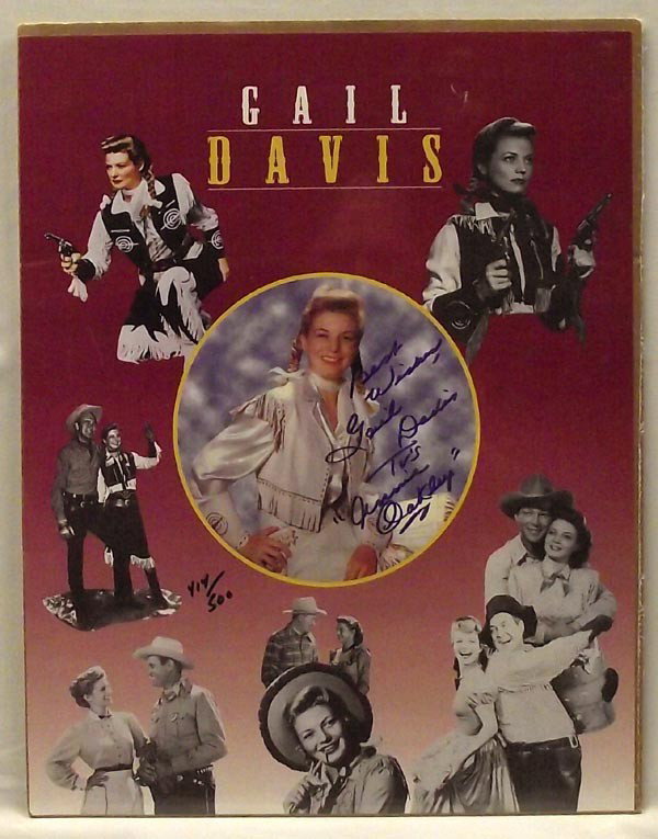 TVs Annie Oakley, Gail Davis Signed Poster: Gail Davis Signed Poster. Measures approx. 20'' x 16''. Buyers Pay Actual Shipping and Handling Charges(see terms and conditions for more information).