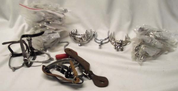 Wholesale Collection of English Spurs 25+ pr: Large Collection Spurs. Various sizes and styles & various rowel shapes. Buyers Pay Actual Shipping and Handling Charges(see terms and conditions for more information).
