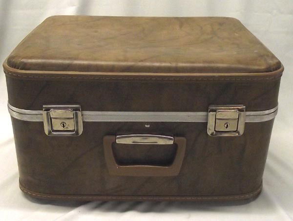 Cowboy Hat Box: Hat Box. Measures approx. 10''H x 17 1/2''L x 13''D. Buyers Pay Actual Shipping and Handling Charges(see terms and conditions for more information).