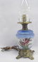 Antique Handpainted Glass Lamp - 2