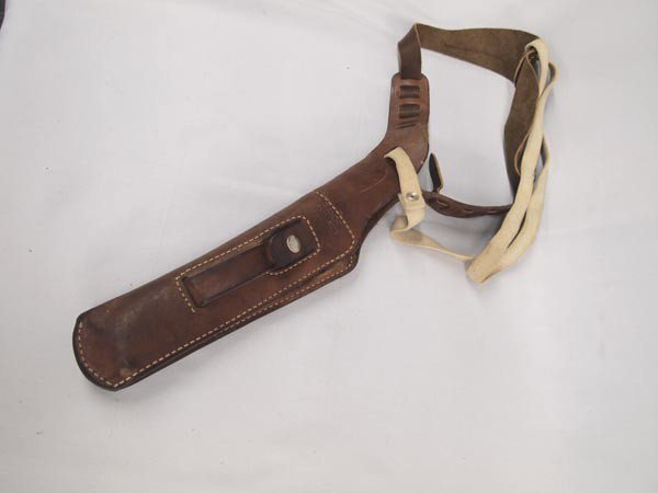 Bianchi Leather Shoulder Holster: Bianchi Leather Shoulder Holster, measures approx. 13''L. Buyers Pay Actual Shipping and Handling Charges(see terms and conditions for more information).