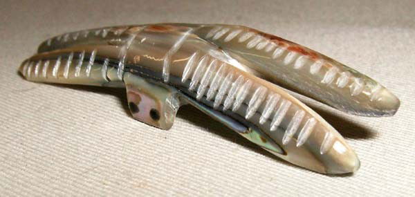 Vintage Zuni Abalone Shell Dragonfly Fetish: Vintage Native American Zuni Abalone Shell Dragonfly Fetish. Measures 2''Wx1''L. Buyers Pay Actual Shipping and Handling Charges(see terms and conditions for more information).