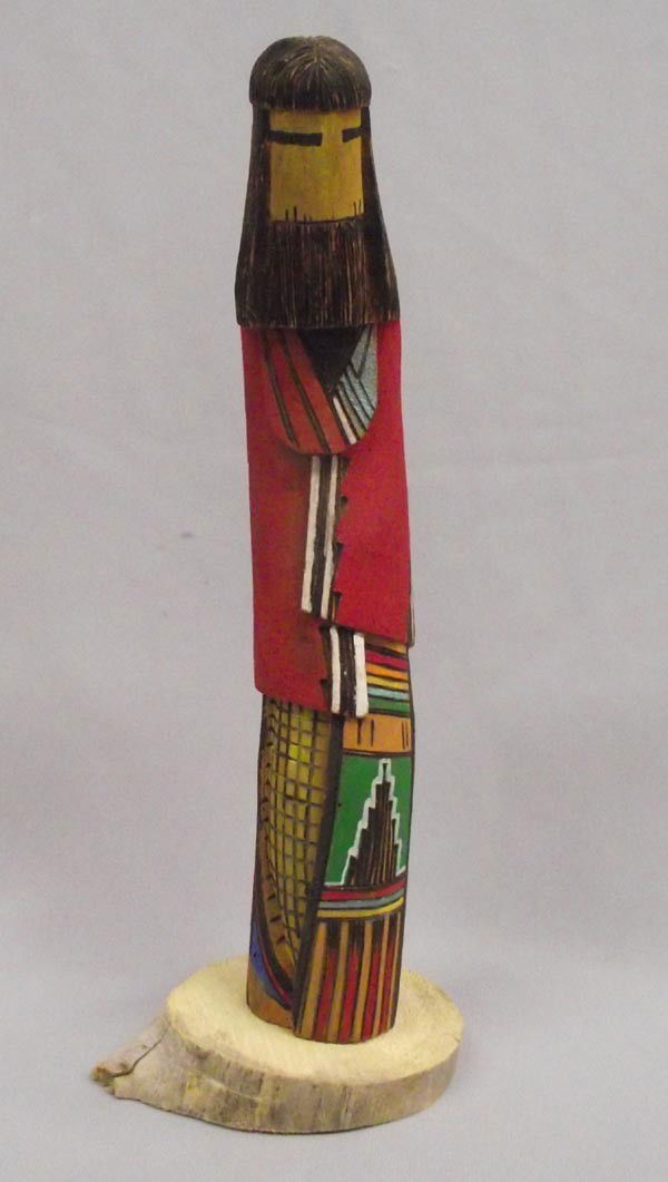 Hopi Shalako Long Hair Kachina: Native American Hopi Shalako Long Hair Kachina, ''Long Hair'', measures approx. 12.5''H x 2''W. Buyers Pay Actual Shipping and Handling Charges(see terms and conditions for more information).