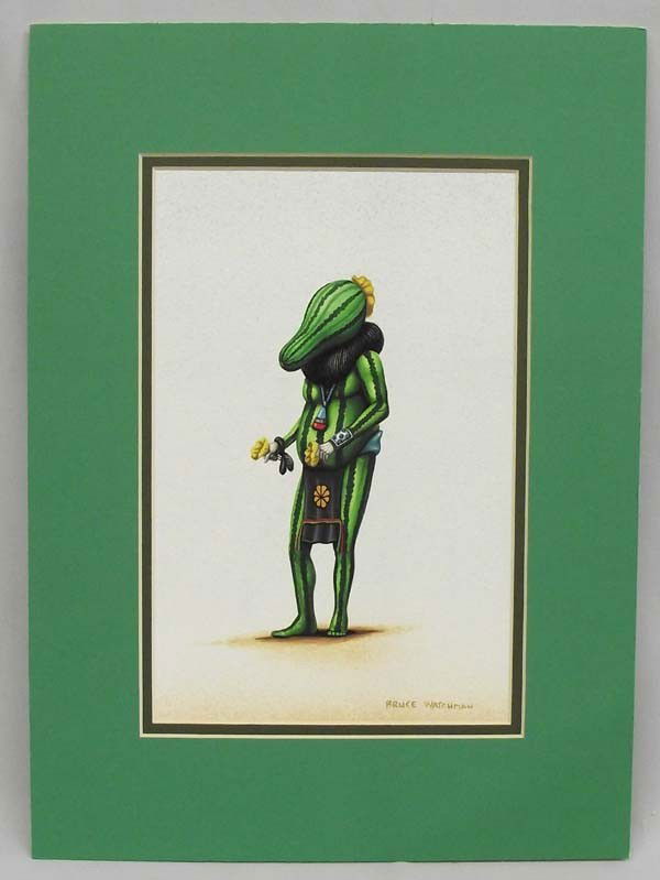 Original Watercolor Painting by Bruce Watchman: Original Watercolor Painting by Bruce Watchman. Visual measures 10.5''x7.25''. Buyers pay actual shipping and handling charges (see terms and conditions for more information.)