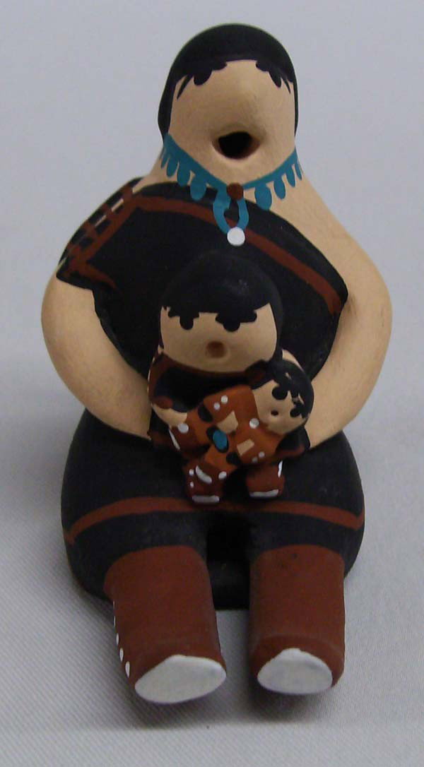 Santo Domingo Storyteller Doll By G. Tenorio: Native American Santo Domingo Storyteller Doll By G. Tenorio. Measures approx. 2 3/4''H x 1 1/3''D x 1 1/2''W. Buyers Pay Actual Shipping and Handling Charges(see terms and conditions for more informa