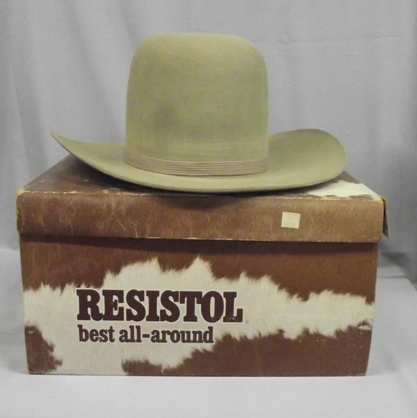 Cowboy Resistol Silver Belly Hat: Cowboy Resistol Silver Belly Hat. 3X Beaver Silver Belly, size 7 3/4. In Original box. Buyers Pay Actual Shipping and Handling Charges(see terms and conditions for more information).