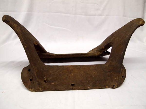 1900-30s Navajo Saddle Tree: 1900-30 Native American Navajo Saddle Tree. Rawhide covered. Measures 23''Lx11''Wx10''H. Buyers Pay Actual Shipping and Handling Charges(see terms and conditions for more information).