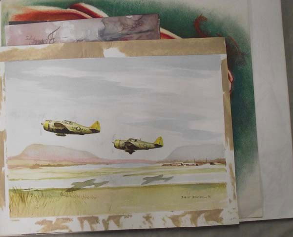 Artist's Portfolio/Sketchbook, Robert Bowman: Artist's Portfolio/Sketchbook, Robert Bowman. Arizona artist, Robert Bowman, portfolio of charcoals, pencil, pastels and some watercolors. Folio measures 18'' x 24''. Approximately 20 pieces of his wo