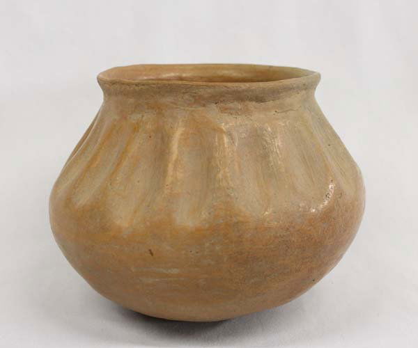 Prehistoric Casas Grande Redware Squash Bowl 750AD: Prehistoric Casas Grande Redware Squash Bowl 750AD. measures approx. 4.50''H x 6.50''W. Bowl is in the shape of a Squash with double drill holes on both sides of the bowl. Bowl is in Mint condition, a