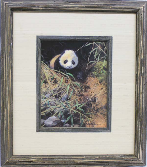 Limited Edition Art Print by John Seerey-Lester: Limited Edition Art Print ''Leaving the Den'' by John Seerey-Lester, hand signed, certificate on back, Leaving the Den was reproduced in 1996 from an original acrylic by John Seerey-Lester, this high 
