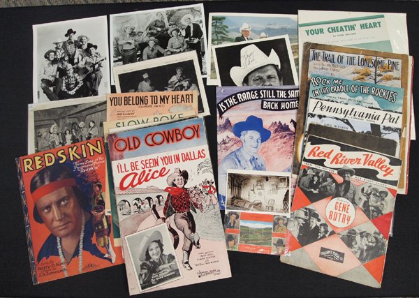 Cowboy Music,Photos,Songbooks & More: Collection of Cowboy Music,Photos,Songbooks & More. Songbooks by Jenny Lou Carson and The Arkansas Woodchoppers Cowboy Songs. Sheet music includes ''I'll Be Seeing You in Dallas Alice,'' ''Old Cowboy'