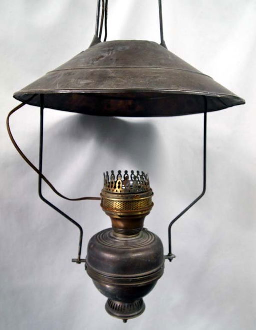 Antique Cowboy Kerosene Bunk House Lamp