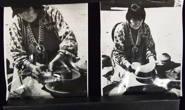 Black White Photos Maria Martinez San Ildefonso: Black White Photos Maria Martinez San Ildefonso. Here are two black and white photographs of the famous San Ildefonso Pueblo potter, Maria Martinez working on a pot. Maria reintroduced the art of pott