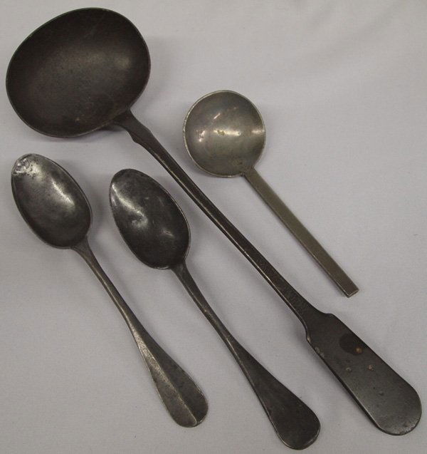 Four Antique Pewter Spoons and Ladle Mar 24, 2013 Desert West Auction in NM
