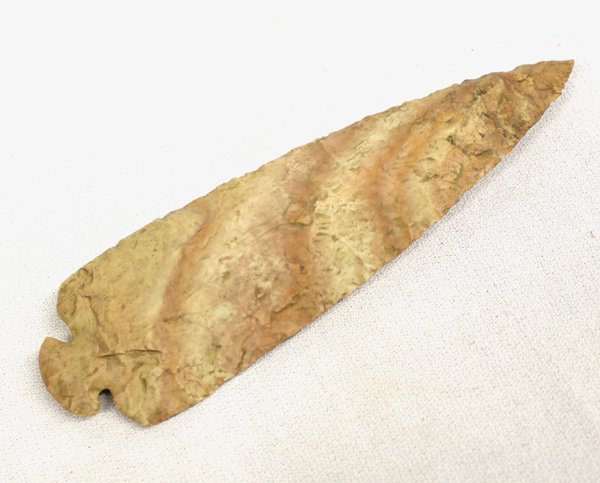 Ohio Large Stone Spearhead: Ohio Large Stone Spearhead. Measures approx. 6''L x 1.75''W. Age unknown.