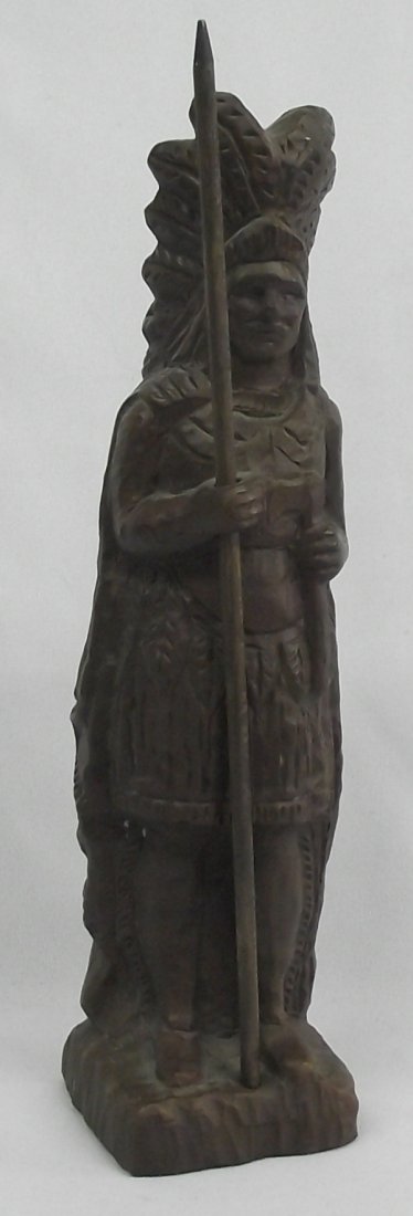 Red Mill Virginia Indian Chief Pecan Shell Statue: Indian Chief Composite Statue. Nice detail on this piece. Measures 10.5'' high x 2.75'' wide. Red Mill Pecan Shell Indian Bust Statue, Indian Head figure/figurine from Red Mill Mfg. is hand crafted fr