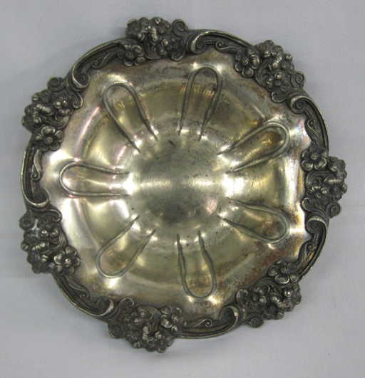 antique knickerbocker silver co ornate bowl