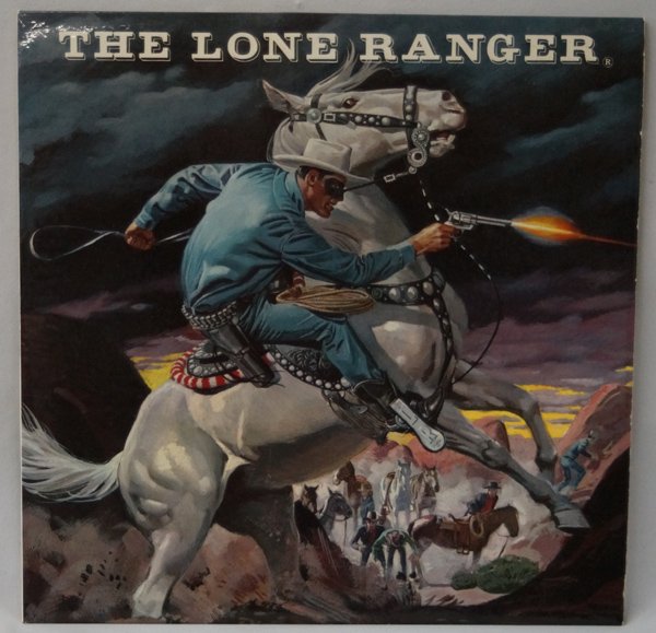 Lone Ranger Record Album Wrather Corporation: Lone Ranger 33 1/3 LP Radio Record Album, c. Wrather Corporation, LR-6348, jacket measures 12 3/8'' square