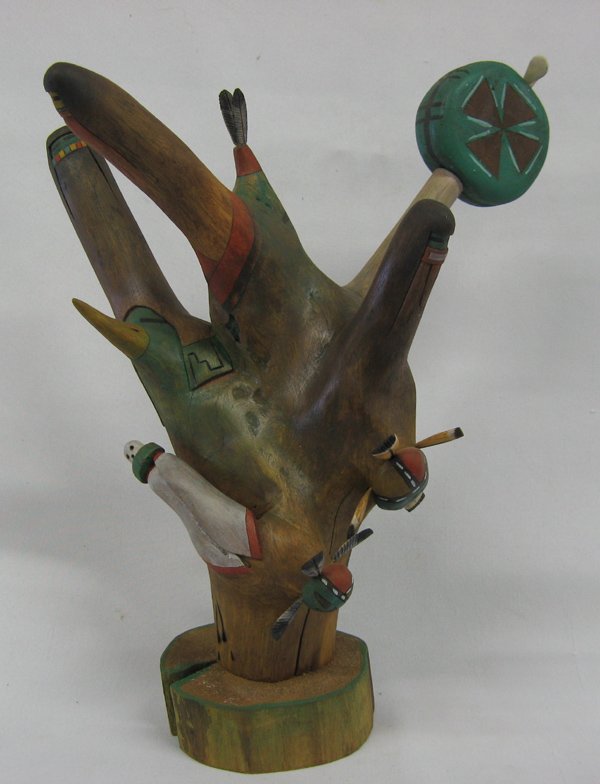 Hopi Kachina ''Katsina Mana's'' by Ted Francis, Jr.: Hopi Kachina ''Katsina Mana's'' by Ted Francis, Jr. This was carved by the Native American Hopi artist: Ted Francis Jr. This is an authentic Hopi Indian carving. A lot of attention and detail went int