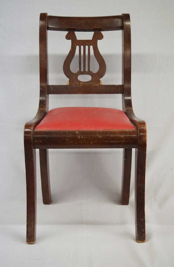 Antique Duncan Phyfe Lyre Back Child's Chair