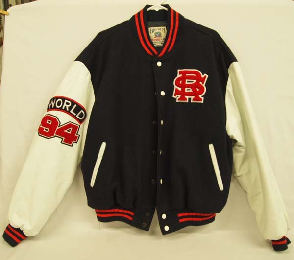 Vintage 1994 Rolling Stones Official Tour Jacket: Vintage 1994 Rolling Stones World Official Tour Jacket. Jacket is made of Leather and Wool by Brockum Company. This jacket is in "Like New" wonderful condition, quilted on the inside, and is a size XL