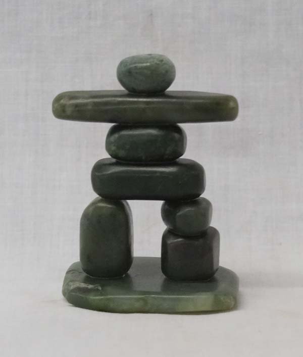 Alaskan Soapstone Figural Carving: Alaskan Soapstone Figural Carving, measures 3.5''H