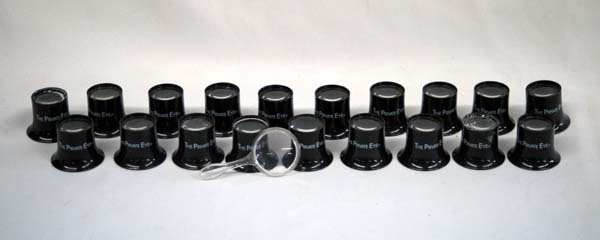 20 Pocket ''Private Eye'' Magnifying Loupes: 20 Pocket ''Private Eye'' Magnifying Loupes. Great for teachers.