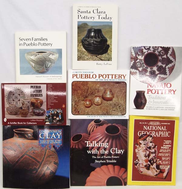 Softback Reference Books Native American Interest: Softback Reference Books Native American Interest, #1 Santa Clara Pottery Today by Betty LeFree, c. 1975 by the School of American Research Press #2 Pueblo Pottery of the New Mexico Indians by Betty T