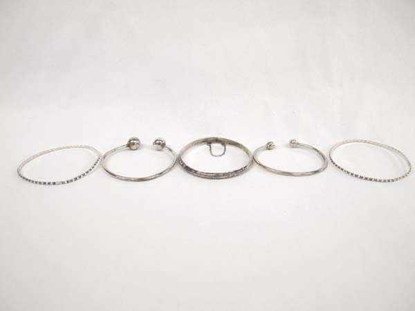 5 Sterling Silver Bracelets (1 of 4)