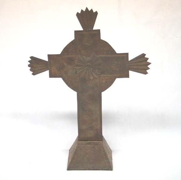 Mexican Pierced Tin Cross (1 of 3)