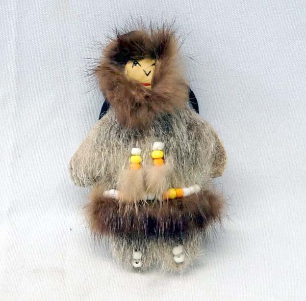 Inuit Northwest Coast Sealskin Doll (1 of 2)