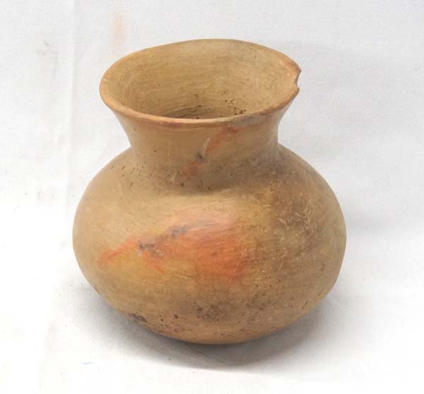 PreColumbian Clay Pottery Jar, 1200 A.D.-1400 A.D. (1 of 2)
