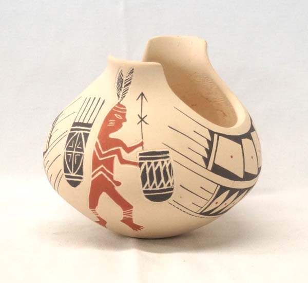 Mata Ortiz Sgraffito Figural Jar by Jose Villa (1 of 3)