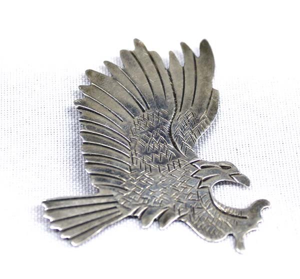 Navajo Sterling Silver Flying Eagle Pin (1 of 2)