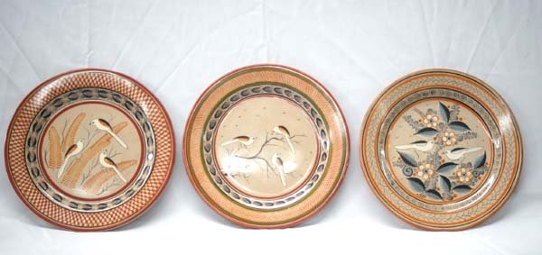 3 Mexican Tonala Plates by Jimon B. (1 of 5)
