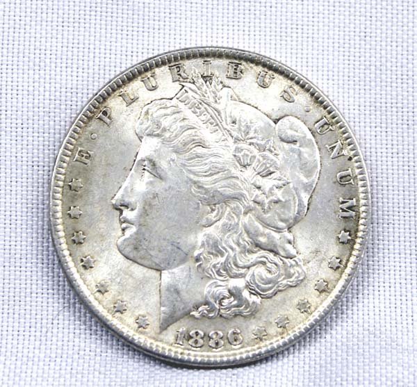 1886 Morgan Silver Dollar (1 of 2)