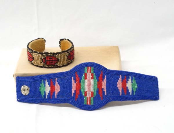 Pr Plains Indian Beaded Bracelets (1 of 2)