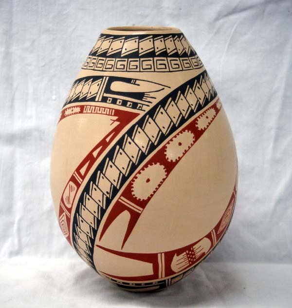 Mata Ortiz Polychrome Geometric Jar, Yolanda Soto (1 of 4)