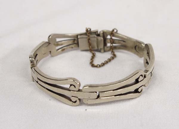 Mexican Alpaca Silver Bracelet (1 of 3)