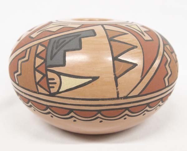San Ildefonso Polychrome Pottery Bowl by Sunbird (1 of 4)