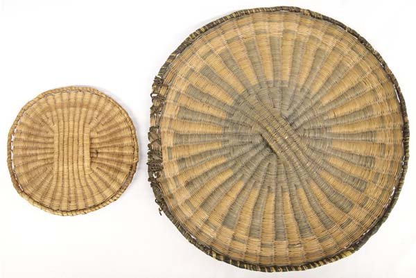Antique Hopi Tri-Colored Dance Baskets (1 of 2)