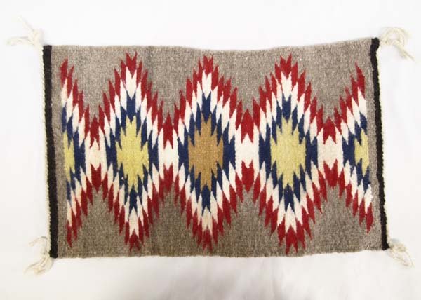 Navajo Serrated Diamond Textile Rug (1 of 3)