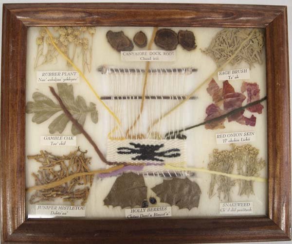 Framed Navajo Dye Chart (1 of 4)