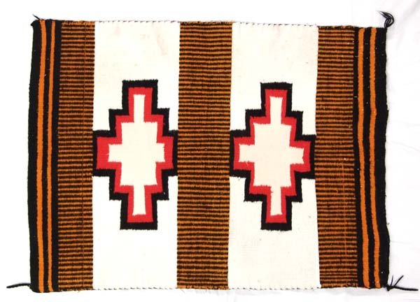 Navajo Natural Cotton Saddle Blanket (1 of 2)